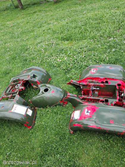 Yamaha grizzly 660 plastiki komplet błotniki światło osłona bak zbiornika