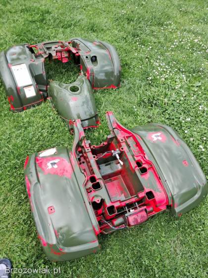 Yamaha grizzly 660 plastiki komplet błotniki światło osłona bak zbiornika