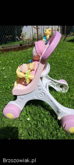 Wózek Dla Lalek 3w1 Pchacz Chodzik