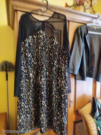 Sukienka i żakiet 48 z plecakiem