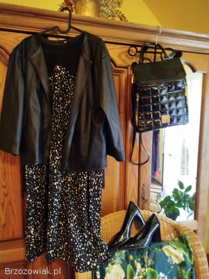 Sukienka i żakiet 48 z plecakiem