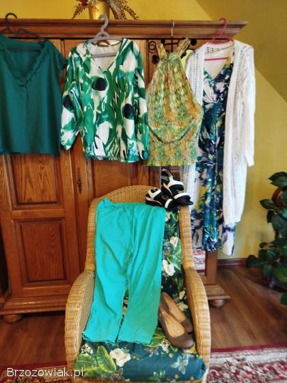 Zestaw ubrań zielony 48