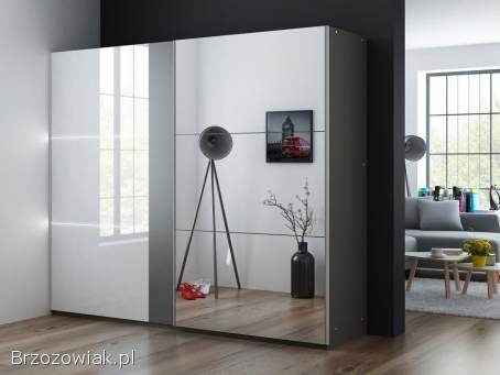 Szafa przesuwna TUNIS 200 i 250 w połysku -  Promocja!