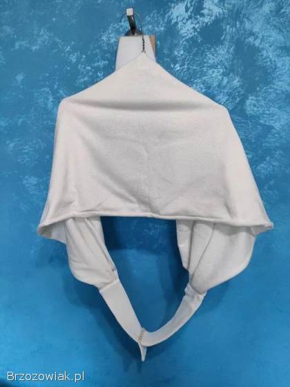 Narzutka etola ślubna śmietanka ze złotą nitką