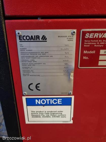 Sprzedam kompresor śrubowy