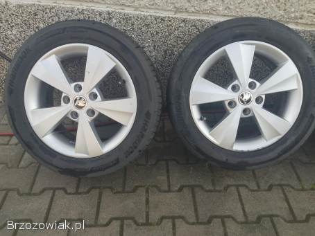 Koła alufelgi kpl skoda 16