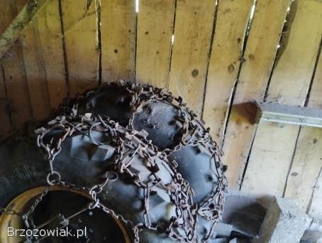 Koła z łańcuchami do traktora Ursus c-360