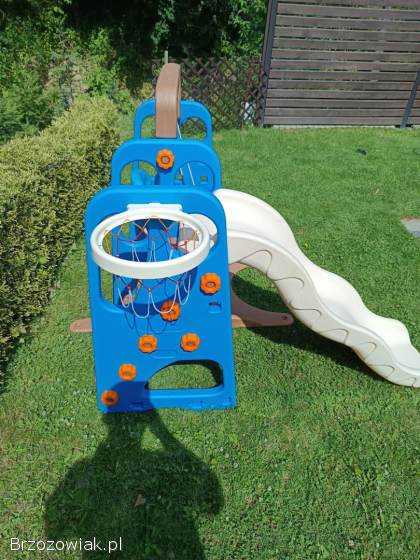 Plastikowy plac zabaw dla dzieci 3w1