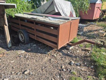 Przyczepa na siano trawe na haka