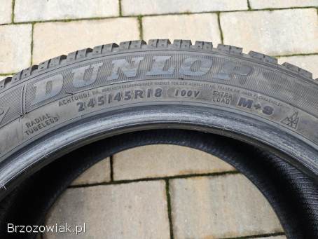 Opony zimowe Dunlop 245/45r18 100v XL runflat RSC x BMW rok 2021