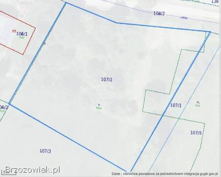 Działka w Lalinie z wz na sprzedaż