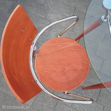 Okrągły stół + dwa krzesła