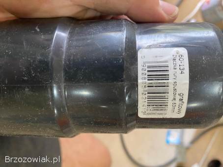Złączka rynnowa 75 mm grafitowa i inne za całość 80 zl