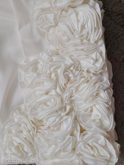 Suknia ślubna mini ecru r.  38