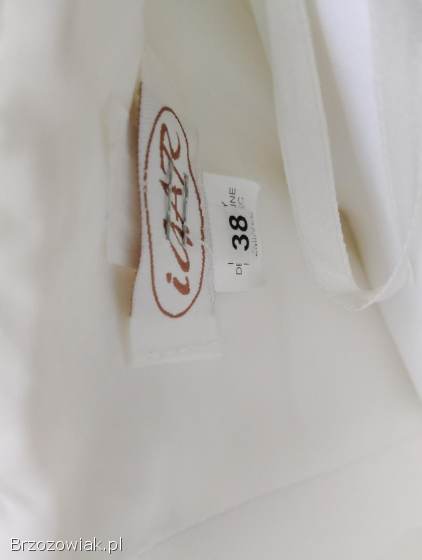 Suknia ślubna mini ecru r.  38