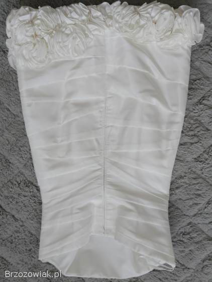 Suknia ślubna mini ecru r.  38