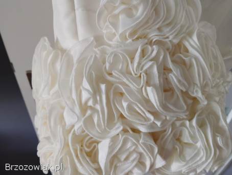 Suknia ślubna mini ecru r.  38