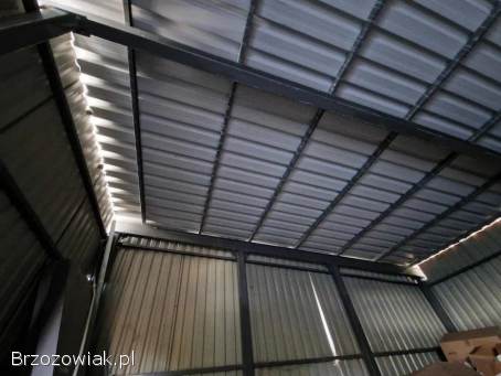 Hala stalowa blaszak,  konstrukcja stalowa,  dokumenty inwentaryzacyjne,  14x16m