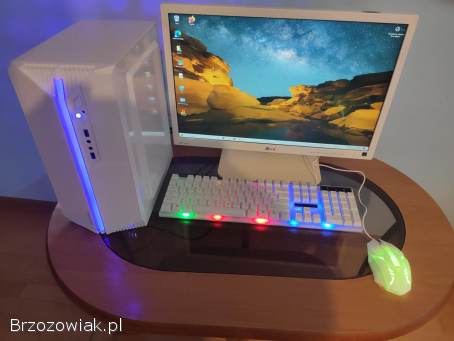 ZESTAW KOMPUTEROWY -  REWELACYJNY WYGLĄD -  BIAŁY -  ZOBACZ!