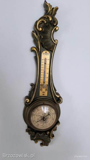 Termometr,  barometr,  flakon,  szkatułka