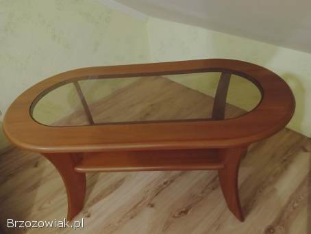 Stolik kawowy ze szklanym blatem