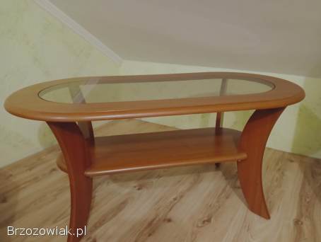 Stolik kawowy ze szklanym blatem