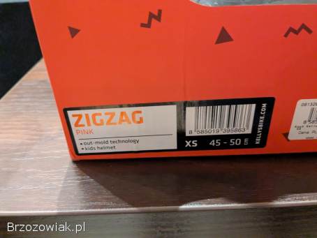 Kask dziecięcy rowerowy KELLYS ZIGZAG XS 45-50 różowy
