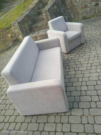 Sofa rozkładana+fotel