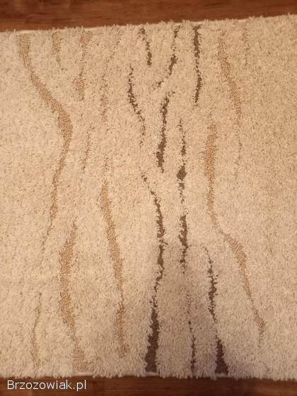 Sprzedam dywan Shaggy 100cm x 200cm -  odcienie kremowego