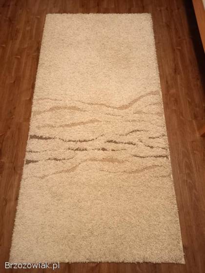 Sprzedam dywan Shaggy 100cm x 200cm -  odcienie kremowego