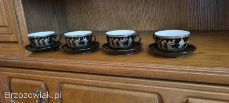 Japońska pozłacana porcelana -  4 filiżanki