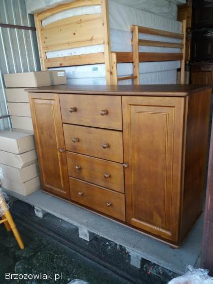 Komoda z drewna sosnowego nowa
