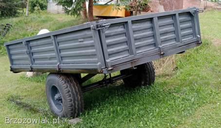 Przyczepa jednoosiowa hamowana