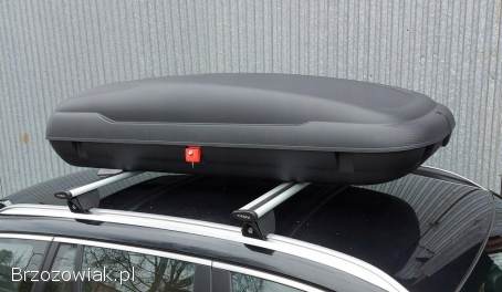 Pojemny BOX dachowy 400L + gratis paski.  Włoski design,  łatwy montaż,  bezpieczne