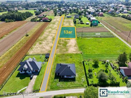 Besko -  działka budowlana z WZ 13ar