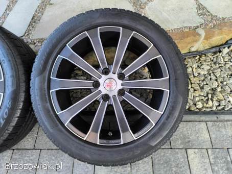 Alufelgi 17 5x112 opony zimowe 225/50R17 Audi VW Seat Skoda Mercedes BMW BiColor