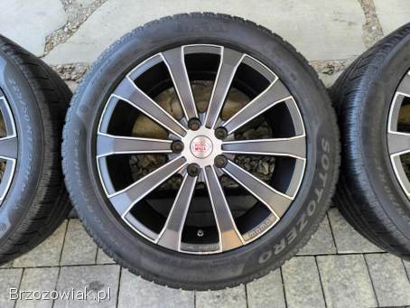 Alufelgi 17 5x112 opony zimowe 225/50R17 Audi VW Seat Skoda Mercedes BMW BiColor
