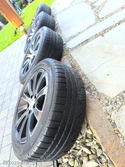 Alufelgi 17 5x112 opony zimowe 225/50R17 Audi VW Seat Skoda Mercedes BMW BiColor