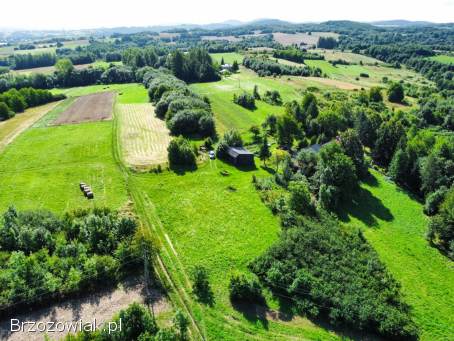 Działka na wzgórzu w Rogach