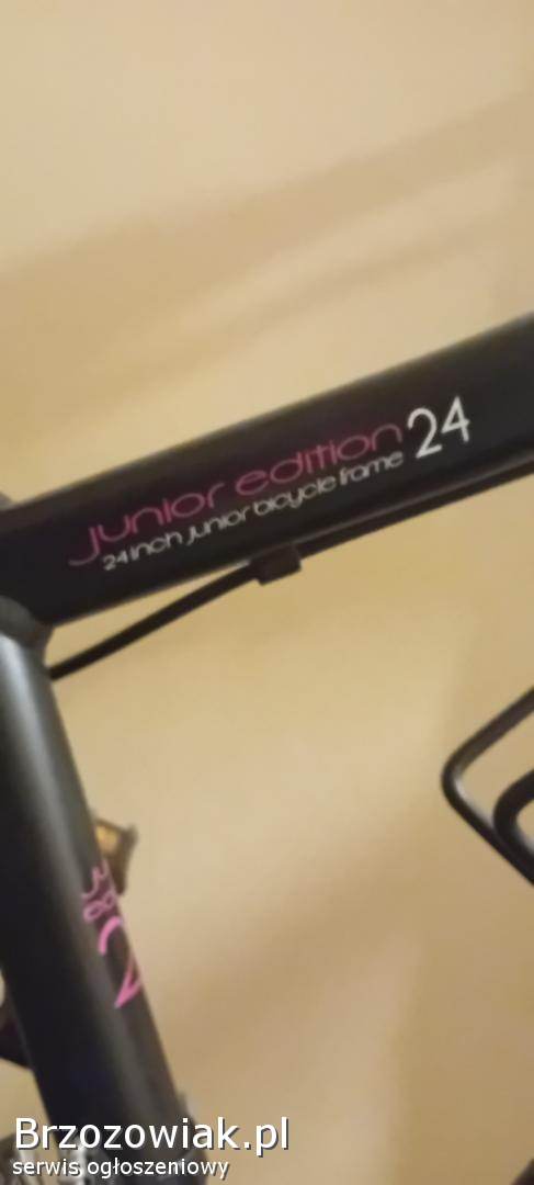 Rower Romet Junior Edition D czarno różowy,  rozmiar ramy 135