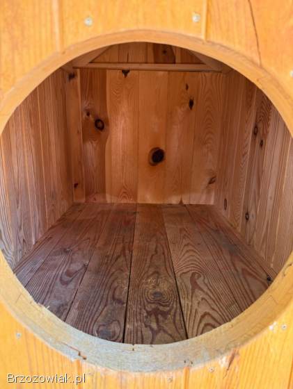 Solidna,  ocieplana buda dla psa – zdejmowany dach,  drewniana podłoga