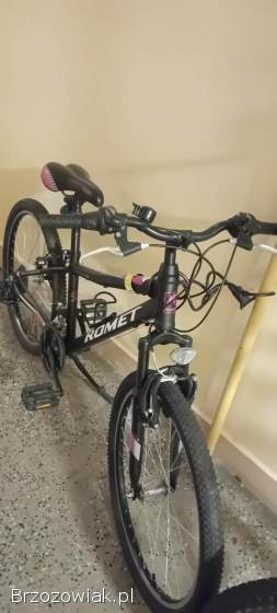Rower Romet Junior Edition D czarno różowy,  rozmiar ramy 135