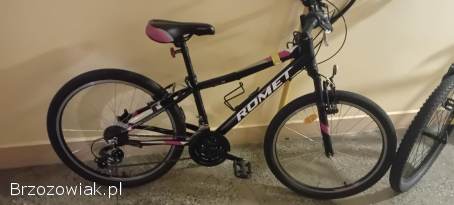 Rower Romet Junior Edition D czarno różowy,  rozmiar ramy 135