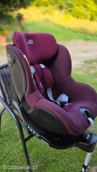 Fotelik BRITAX ROMER M I-SIZE SICT Inside,  burgund,  baza,  super stan!