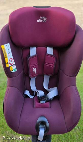 Fotelik BRITAX ROMER M I-SIZE SICT Inside,  burgund,  baza,  super stan!