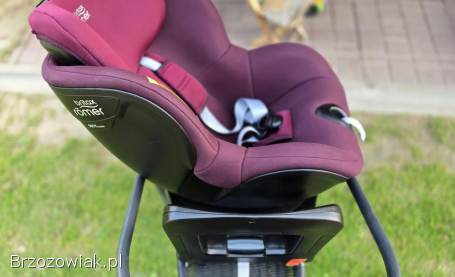 Fotelik BRITAX ROMER M I-SIZE SICT Inside,  burgund,  baza,  super stan!