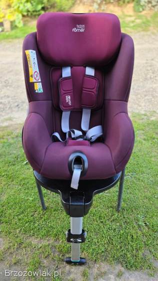 Fotelik BRITAX ROMER M I-SIZE SICT Inside,  burgund,  baza,  super stan!