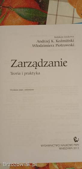 Zarządzanie teoria i praktyka