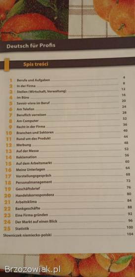 Deutsch fur Profis Język niemiecki zawodowy branża ekonomiczna