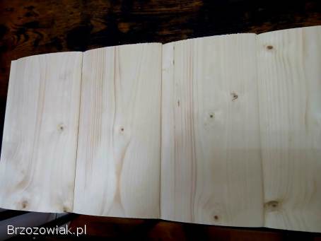 Deska elewacyjna półbal,  świerk europejski/skandynawski.  MOŻLIWY TRANSPORT